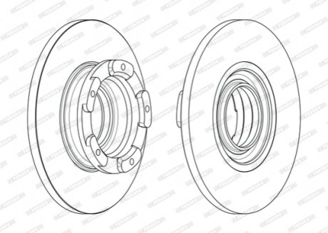 Гальмівний диск FERODO DDF2471