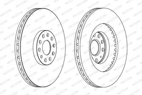 Гальмівний диск FERODO DDF1504C1