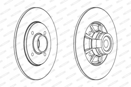Диск гальмівний FERODO DDF15171