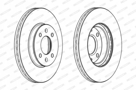 Диск гальмівний FERODO DDF2089C