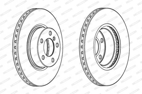 Диск гальмівний FERODO DDF2314C1