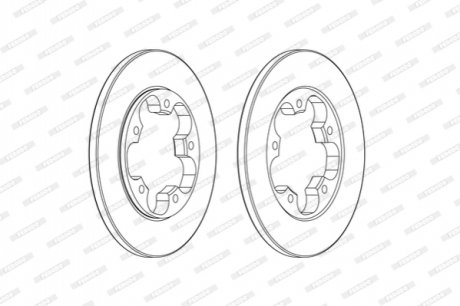 Диск гальмівний FERODO DDF2484C