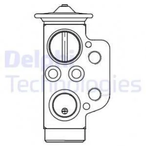 Датчик тиску холодоагенту VW Multivan/Transporter "03>> DELPHI CB1022V (фото 1)