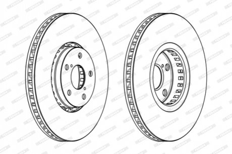 Гальмівний диск FERODO DDF1957RC1
