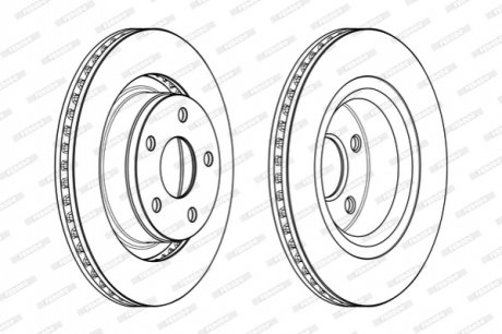 Гальмівний диск FERODO DDF2145C1