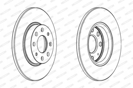 Гальмівний диск FERODO DDF1784C