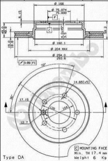 Диск гальмівний BREMBO 09772011