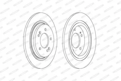 Диск гальмівний FERODO DDF2604C