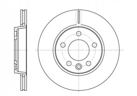 Диск тормозной VW T5 задн., вент. REMSA 670710