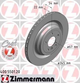 Гальмiвнi диски ZIMMERMANN 400550120