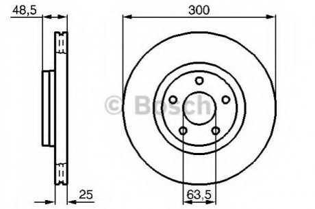 Диск гальмівний BOSCH 0986479C52