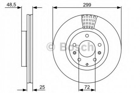 Диск гальмівний BOSCH 0986479C74