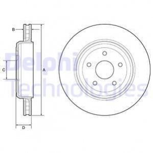 Гальмівний диск Delphi BG9214C