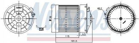 Вентилятор салону NISSENS 87722