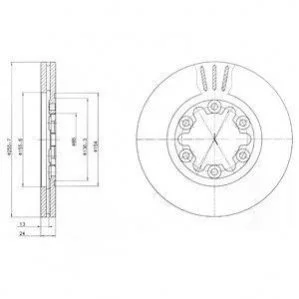Гальмівний диск DELPHI BG3559