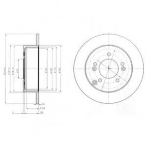 Гальмівний диск Delphi BG4260