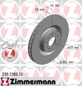 Гальмiвнi диски ZIMMERMANN 230238020