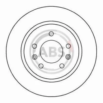 Гальмівний диск A.B.S. 15982