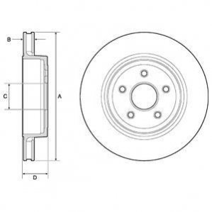 Гальмівний диск DELPHI BG9170C