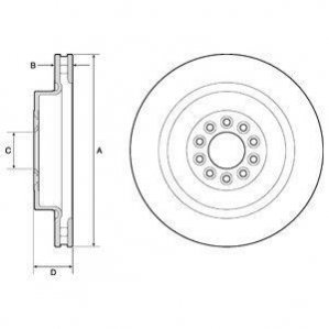 Гальмівний диск DELPHI BG9182C