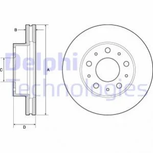 Гальмівний диск DELPHI BG9180C (фото 1)