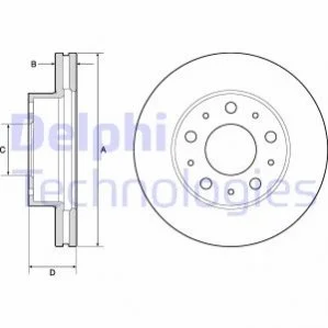 Гальмівний диск DELPHI BG9180C