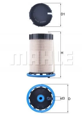 Паливний фільтр MAHLE / KNECHT KX592 (фото 1)