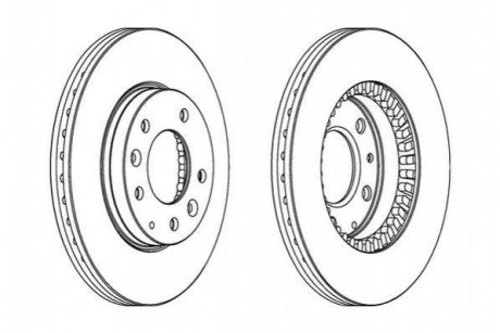 Гальмівний диск JURID 562446JC
