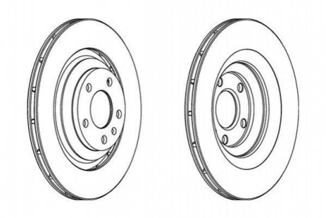 Гальмівний диск JURID 562512JC