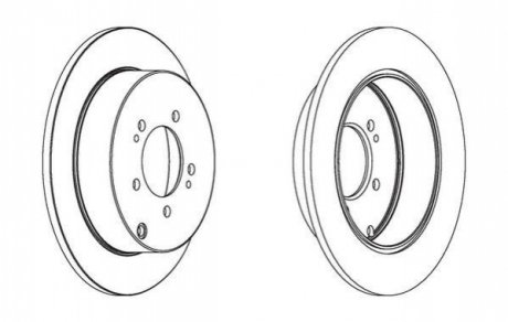 Гальмівний диск JURID 562527JC