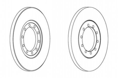 Гальмівний диск JURID 562537JC