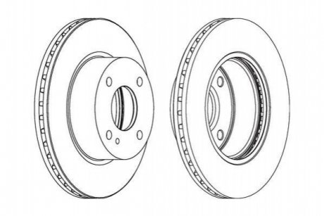 Гальмівний диск JURID 562539JC
