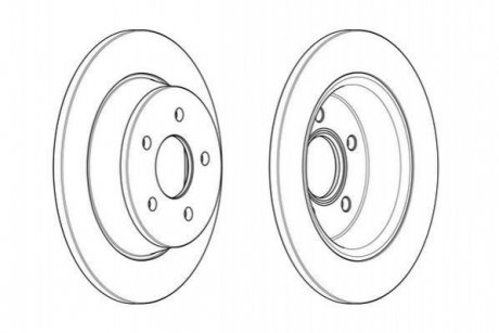 Гальмівний диск JURID 562655JC