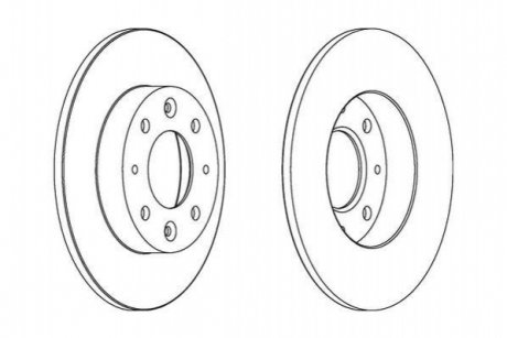 Гальмівний диск JURID 562865JC