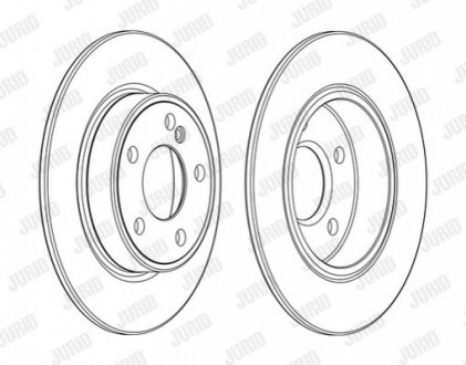 Гальмівний диск JURID 562995JC