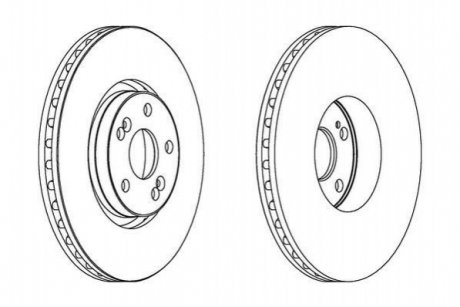 Гальмівний диск JURID 563025JC1