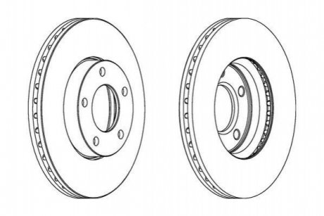 Гальмівний диск JURID 563028JC