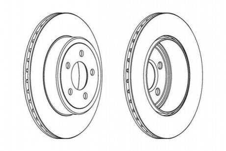 Гальмівний диск JURID 563034JC1