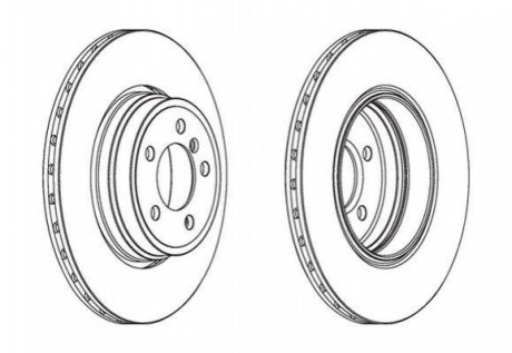 Гальмівний диск JURID 563066JC1