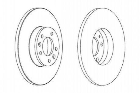 Гальмівний диск JURID 562525JC