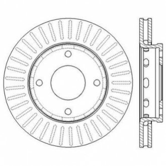 Гальмівний диск JURID 562575JC