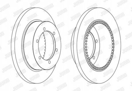 Диск гальмівний JURID 562840JC