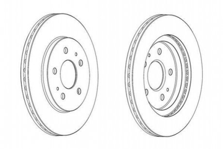 Гальмівний диск JURID 562853JC