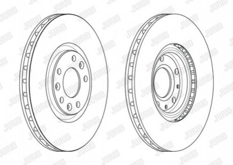 Гальмівний диск JURID 562715JC