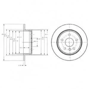 Диск гальмівний DELPHI BG3178