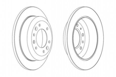 Гальмівний диск JURID 562869JC