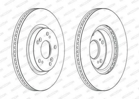 Диск гальмівний FERODO DDF2473C