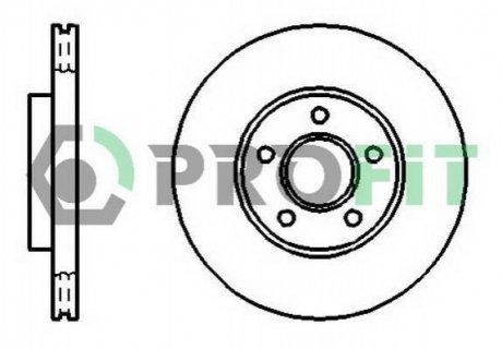 Диск гальмівний PROFIT 50101172