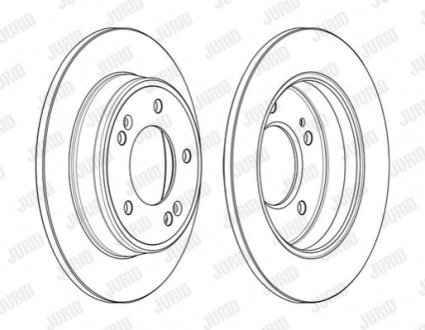 Гальмівний диск JURID 563110JC