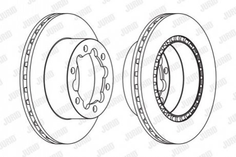 Гальмівний диск JURID 569138J